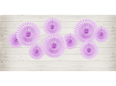 Decorative Rosettes, Lavender, 20-30cm (1 pkt / 3 pc.)