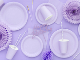 Decorative Rosettes, Lavender, 20-30cm (1 pkt / 3 pc.)