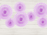 Decorative Rosettes, Lavender, 20-30cm (1 pkt / 3 pc.)