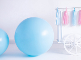 Runder Ballon 1m, Pastel Light Blue