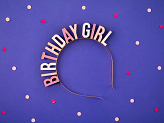 Stirnband Birthday Girl, Mix