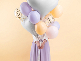 Folienluftballon Herz, 75x64,5 cm, weiß