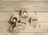 Wooden pegs, natural wood (1 pkt / 20 pc.)