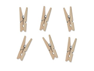 Wooden pegs, natural wood (1 pkt / 20 pc.)
