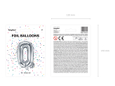 Folienballon Buchstabe ''Q'', 35cm, silber