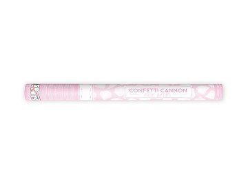 Canon à confettis avec pétales de rose, blanc, 60cm