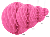 Boule en papier de soie, rose, 30 cm