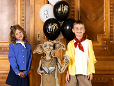 Stojący balon foliowy Harry Potter Zgredek, 54x105 cm, beżowy
