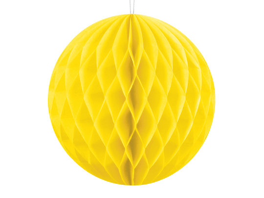 Honeycomb Ball, yellow, 10cm