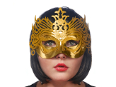Maske Party mit Ornament, gold