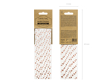 Paper Straws, light rose gold, 19.5cm (1 pkt / 10 pc.)