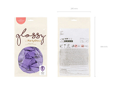 Glossy Ballons 12cm, violett (1 VPE / 50 Stk.)