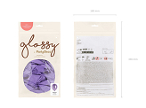 Balony Glossy 12cm, fiolet (1 op. / 50 szt.)