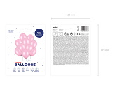 Ballons 30 cm, Rose bonbon métallisé (1 pqt. / 10 pc.)