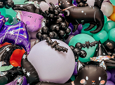 Ballon en aluminium Chat, 96x95 cm, mélange de couleurs