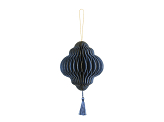 Papierkugel honeycomb Laterne, marineblau, 13,2x15cm