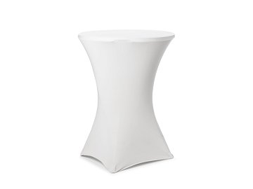 Housse de table cocktail, 80x110 cm, blanc