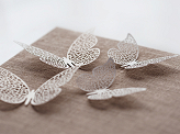 Décorations en papier Papillons, 8 x 5cm (1 pqt. / 10 pc.)