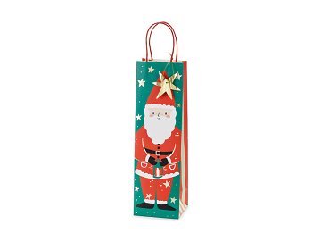 Gift bag Santa, 11x36x10 cm, mix