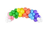 Balony Rainbow 30cm pastelowe, biały (1 op. / 10 szt.)