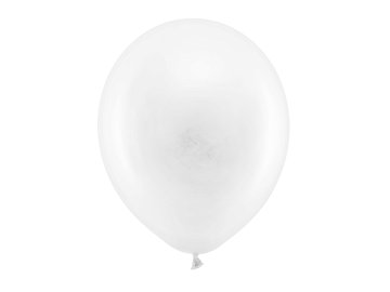 Rainbow Ballons 30cm, pastell, weiß (1 VPE / 10 Stk.)