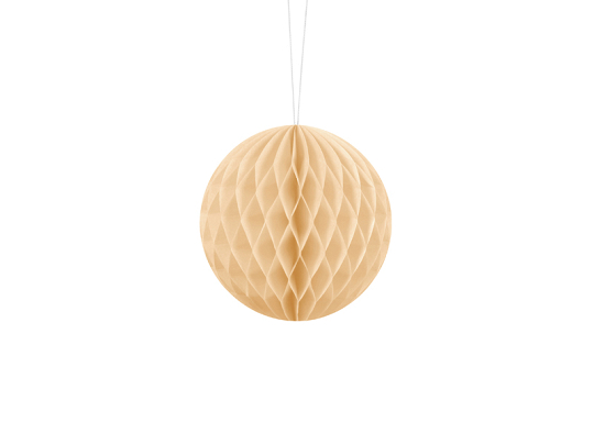 Honeycomb Ball, light cream, 10cm