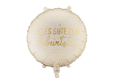 Foil balloon tablet ''Alles Gute Zum Geburtstag'', 35x35 cm, mix