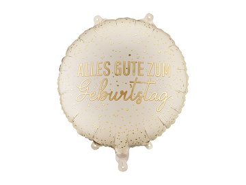 Foil balloon tablet ''Alles Gute Zum Geburtstag'', 35x35 cm, mix