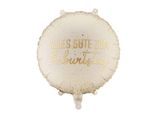 Foil balloon tablet ''Alles Gute Zum Geburtstag'', 35x35 cm, mix