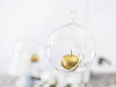 Glass balls - candleholder, 10cm (1 pkt / 4 pc.)
