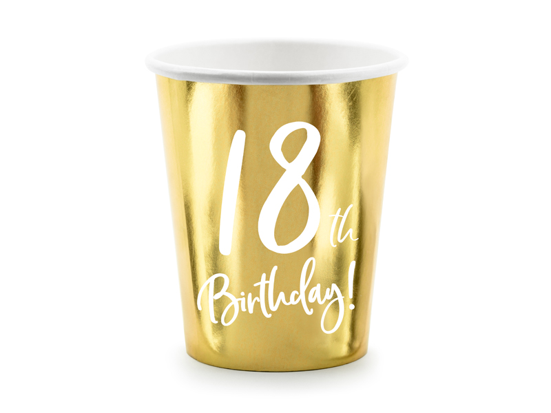 Muggar – 18-årsdag – guld – 6-pack