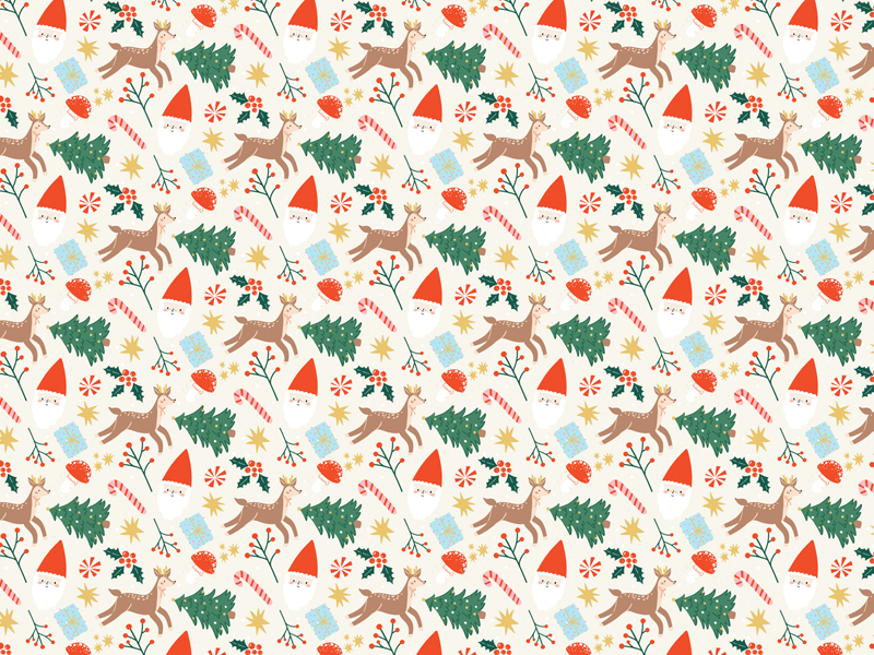 Gavepapir jul, beige, 70 x 200 cm – kjøp hos Celebration.no