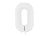 Folienballon Ziffer ''0'', 86 cm, weiß