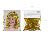 Folienperücke, gold