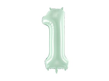 Foil Balloon Number ''1'', 72cm, green