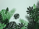 Papierdekoration Aloha - Tropische Blätter, Mix (1 VPE / 21 Stk.)