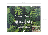 Decorations Aloha - Tropical leaves, mix (1 pkt / 21 pc.)