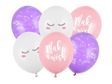 Balloons 30cm, Unicorn, mix (1 pkt / 6 pc.)