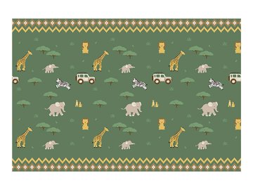 Tischdecke Safari, 180x120 cm, Mix