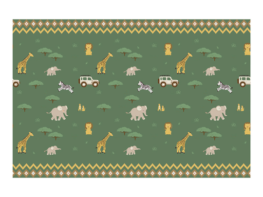 Tischdecke Safari, 180x120 cm, Mix