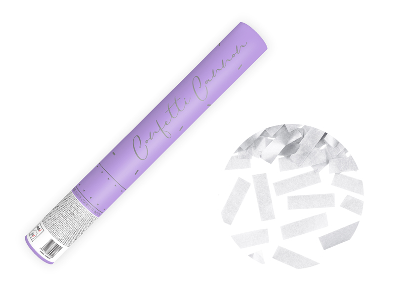 Konfettikanon – silver – 40 cm