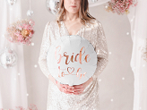 Balon foliowy Bride to be 45cm, biały