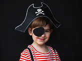 Chapeau de pirate et cache oculaire, 14cm