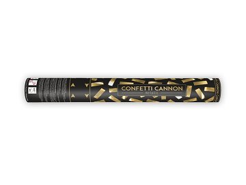 Confetti cannon, gold, 40cm