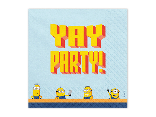 Napkins Minions, 33x33 cm, mix (1 pkt / 20 pc.)