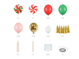 Luftballongirlande - Bonbons, mix, 170x155 cm