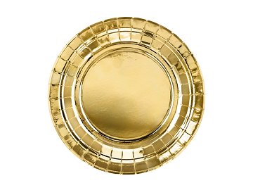 Plates, gold, 18cm (1 pkt / 6 pc.)
