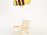 Foil balloon Bumblebee, 63.5x72 cm, mix