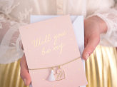 Card with bracelet Will you be my Maid of honor, 10.5x14.8cm