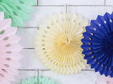 Rosettes décoratives, crème clair, 20-30cm (1 pqt. / 3 pc.)